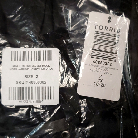 ❤️NWT VINTAGE TORRID WITCH HALLOWEEN COSTUME DRESS LACE UP - HANKY HEM PLUS SIZE - Picture 6 of 11